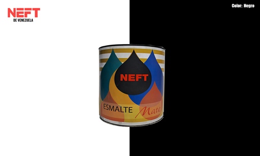 NEFT ESMALTE NEGRO MATE GALON